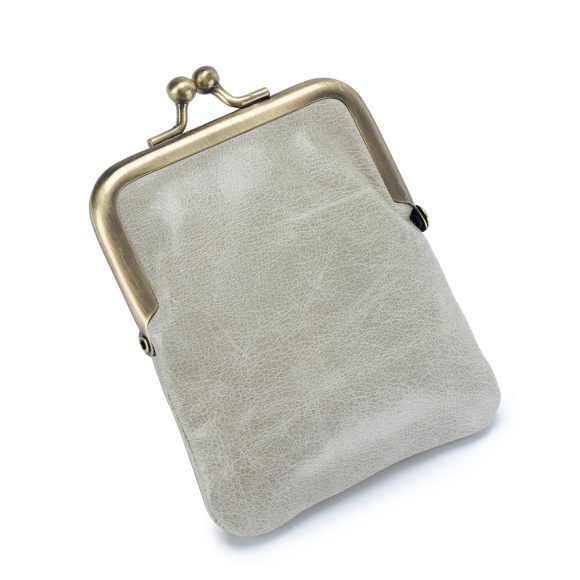 First Layer Oil Wax Cowhide Retro Compact Clip Coin Purse - Image 7