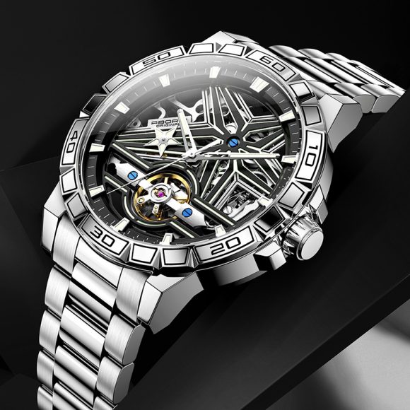 Men's Cool Double-sided Hollow-out Trend Automatic Mechanical Watch - Image 4