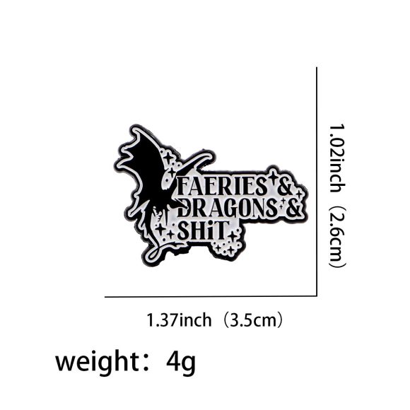 Brooch Cartoon Golden M Badge Creative English Letters Ornament - Image 8