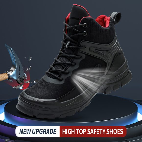 Men's Comfortable Breathable Anti-smashing And Anti-penetration Waterproof Work Shoes - Image 6