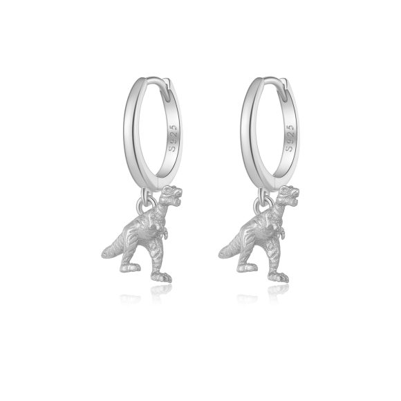 High-grade European And American Fashion Cool S925 Sterling Silver Dinosaur Ear Ring - Image 2