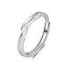 S925 Sterling Silver Ring For Men And Women Simple Bracelet Adjustable - Image 8