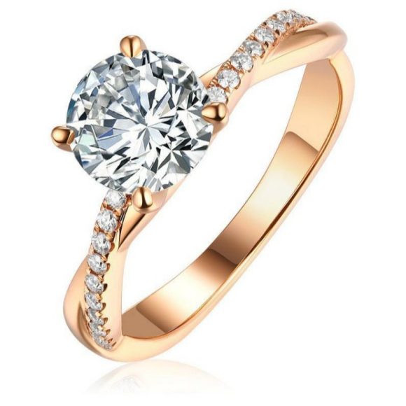 European And American Simple Plated 18K Gold Ring - Image 5