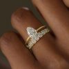European And American Drop-shaped Design Zircon Ring Fashionable And Exquisite
