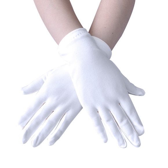Spring And Autumn New Women's Hand Guard Milk Silk Satin Stretch Gloves - Image 4