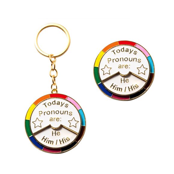 Daily Plural Select Rainbow Brooch Keychain - Image 3