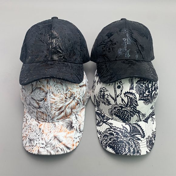 Korean Style Pure Leather Printing Baseball Caps - Image 8