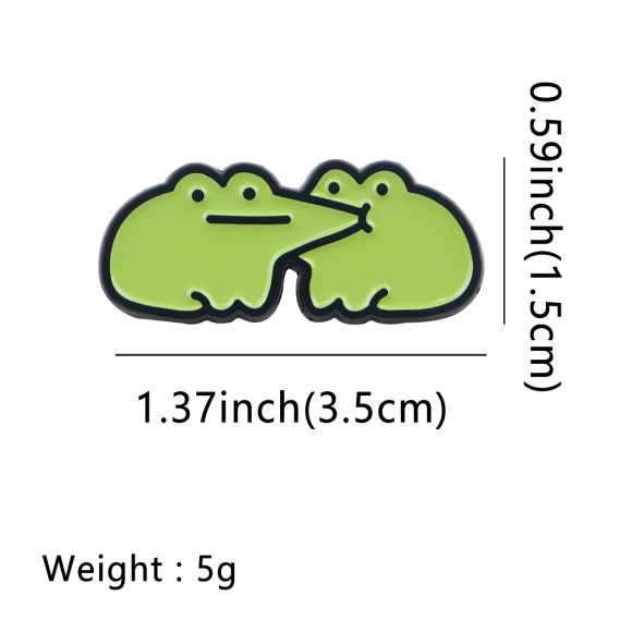 Frog Cartoon Creative Brooch Badge Clothing Backpack Ornament - Image 7