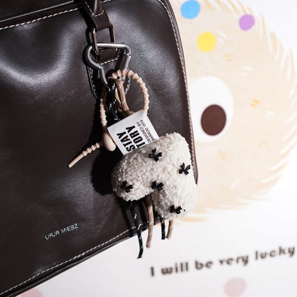 Lamb Hair Love Bowknot Bag Package Pendant Plush Lanyard - Image 9