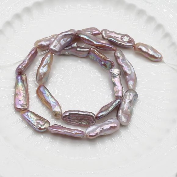 Bright Water Purple Pearl Beads - Image 4