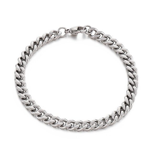Hip Hop Men's Cuban Titanium Steel Bracelet - Image 6