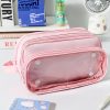 Transparent Pencil Case INS Style Milk Salty Series Carrying Case Large Capacity Waterproof - Image 2