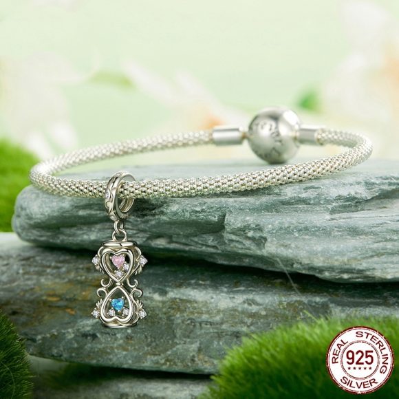 Fantasy Time Hourglass Pendant Sterling Silver - Image 2
