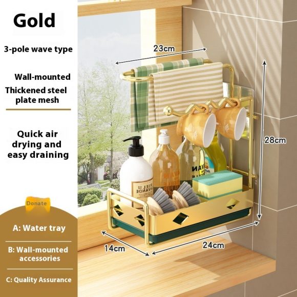 Rag Kitchen Supplies Chopsticks Draining Basket Storage Rack - Image 3