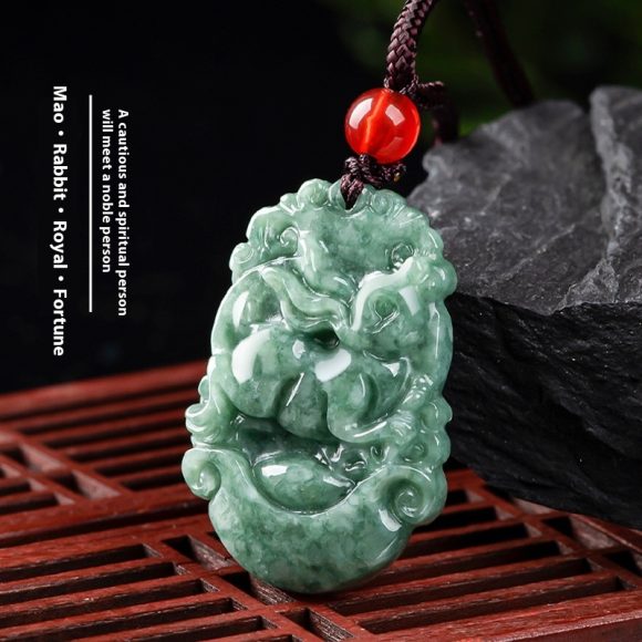 Natural A Cargo Jade Zodiac Rat Ox Tiger Rabbit Dragon Snake Horse And Sheep Monkey Chicken Dog Pig Jade Pendant Ornaments Wholesale - Image 9