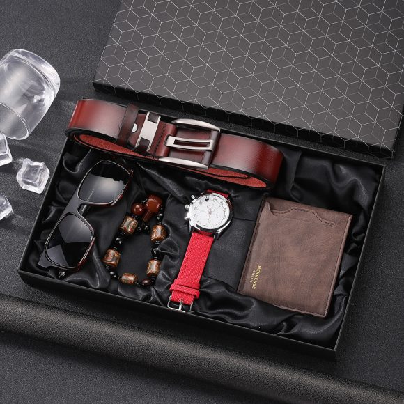 Simple Casual Men's Watch Set 5-piece Set Quartz Watch - Image 4