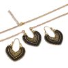 Colored Rope Winding Earrings Necklace Two-piece Set - Image 8