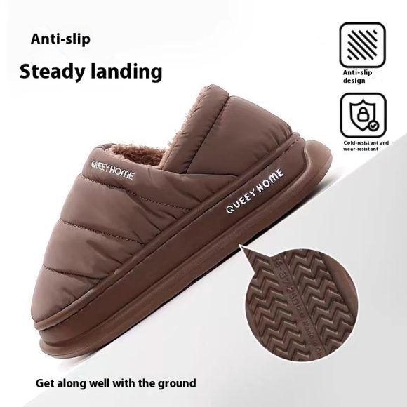 Men's Winter New Waterproof Interior Home Cotton Slippers - Image 8