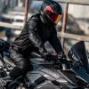 Wind-proof Motorcycle Leather Pants Suit For Men And Women - Image 3