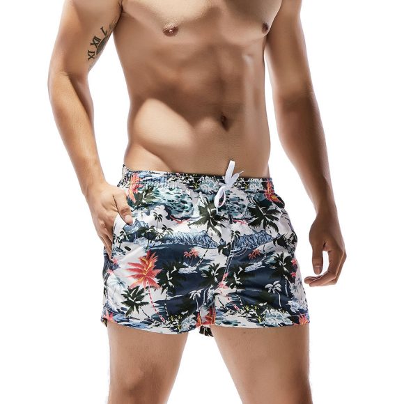 Men's Beach Pants Coconut Print Quick-dry Pants Fashion Casual Shorts - Image 2