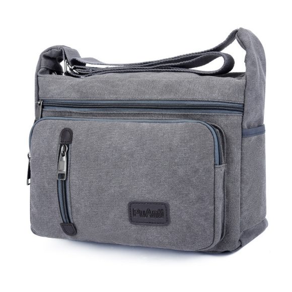 Simple Layered Retro Fashion Men's Messenger Bag - Image 9