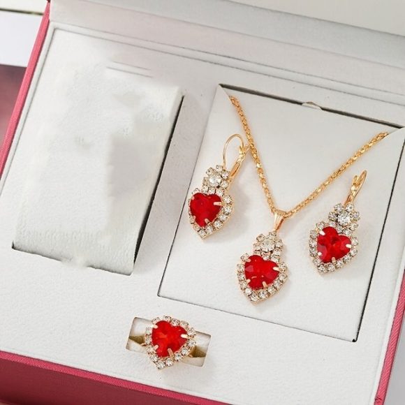 Women's Retro Love Watch Jewelry Set - Image 3