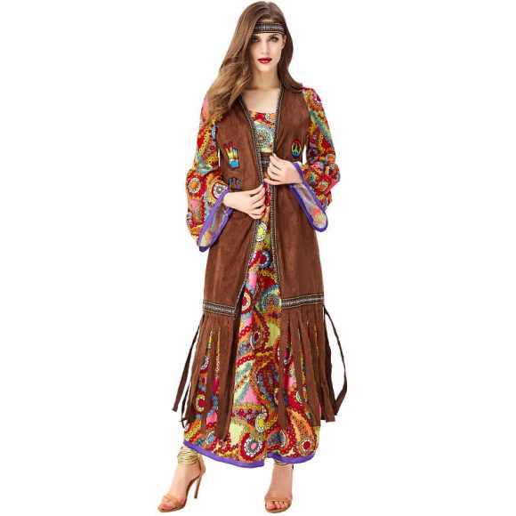 Vintage Disco Hippie Costume Primitive Tribal Goddess - Image 2