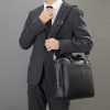 Genuine Leather Large Capacity Briefcase Men's Horizontal First Layer Cowhide Computer Storage Bag - Image 7
