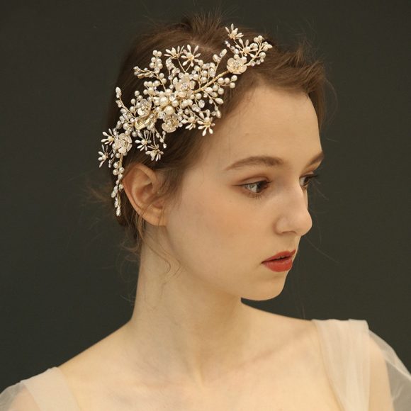 Bridal Headdress Handmade Hair Carson Tied Women's Side Clip - Image 3