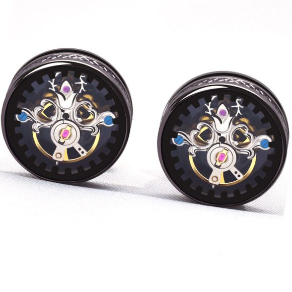 Tourbillon Cufflinks Light Luxury Business French Style Shirt Punk Movement Cufflinks - Image 8