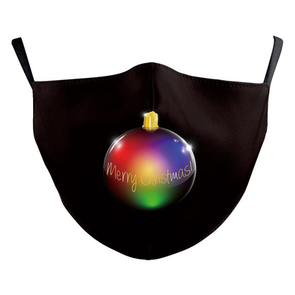 Christmas Red Digital Printing Double-layer Dust Mask - Image 4