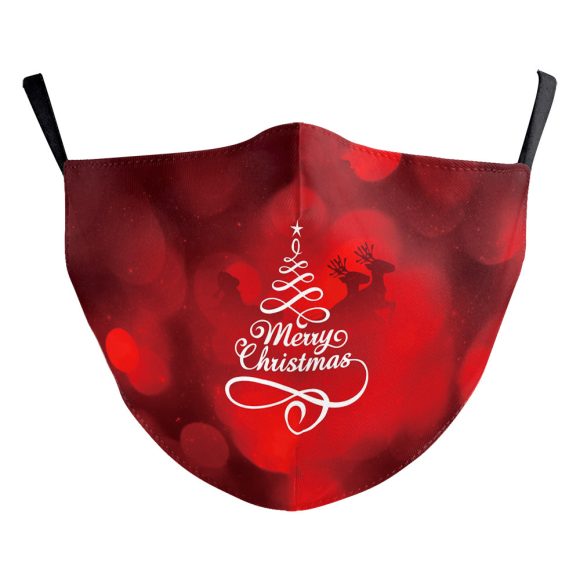 Christmas Light Shadow Digital Printing Double-layer Dust Mask - Image 4