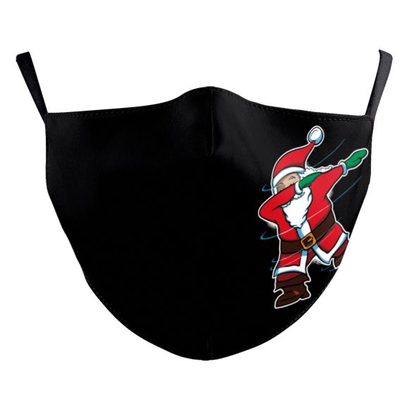 Christmas Red Digital Printing Double-layer Dust Mask - Image 5