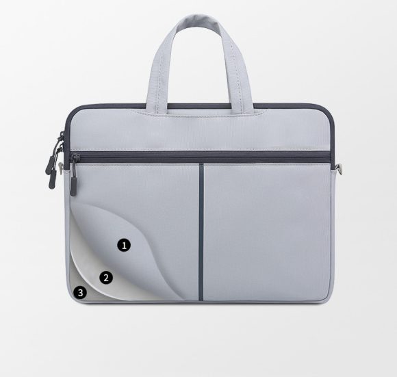 Laptop Sleeve With Zip Shoulder Bag - Image 2