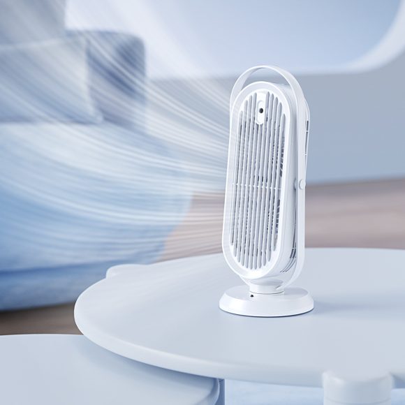 Shaking Head Spray Desktop Office USB Tower Fan Household Large Wind Humidifier Fan - Image 3