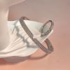 V-shaped 18K Genuine Gold Electroplated Bracelet Ring Set - Image 6