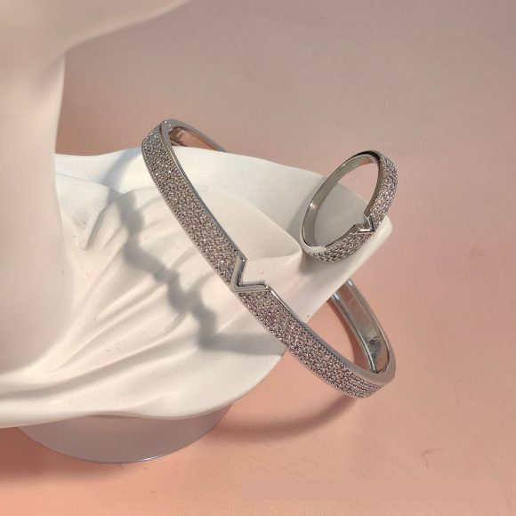 V-shaped 18K Genuine Gold Electroplated Bracelet Ring Set - Image 6