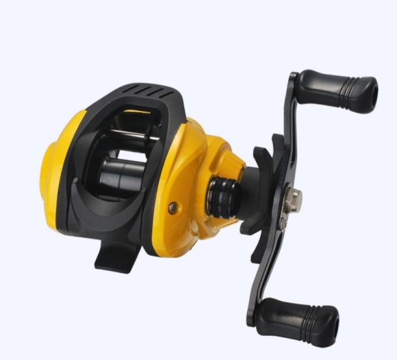 Small Yellow Water Drop Wheel Luya Wheel Fishing Reel Lei Qiang Hit Black Micro-object Modification Wheel - Image 2