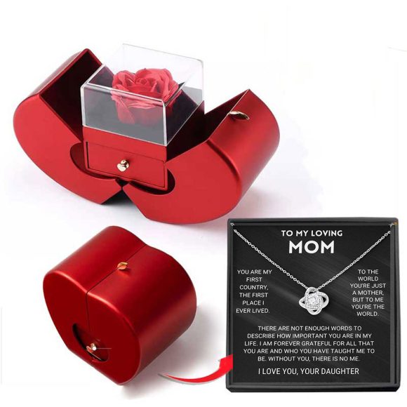Niche Mother's Day Gift Clavicle Chain Apple Box Set - Image 7