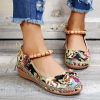Women's Plus Size Ethnic Style Platform Sandals - Image 5