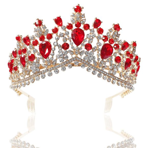 Baroque Bridal Crown Headdress Rhinestone Princess Formal Dress Accessories - Image 8