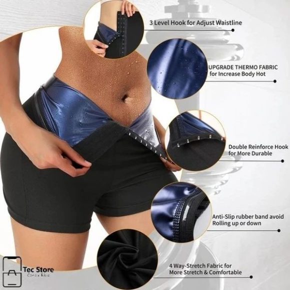 Slimming Pants Waist Trainer Shapewear Tummy Hot Thermo Sweat Leggings Fitness Workout Sweat Sauna Pants Body Shaper - Image 5