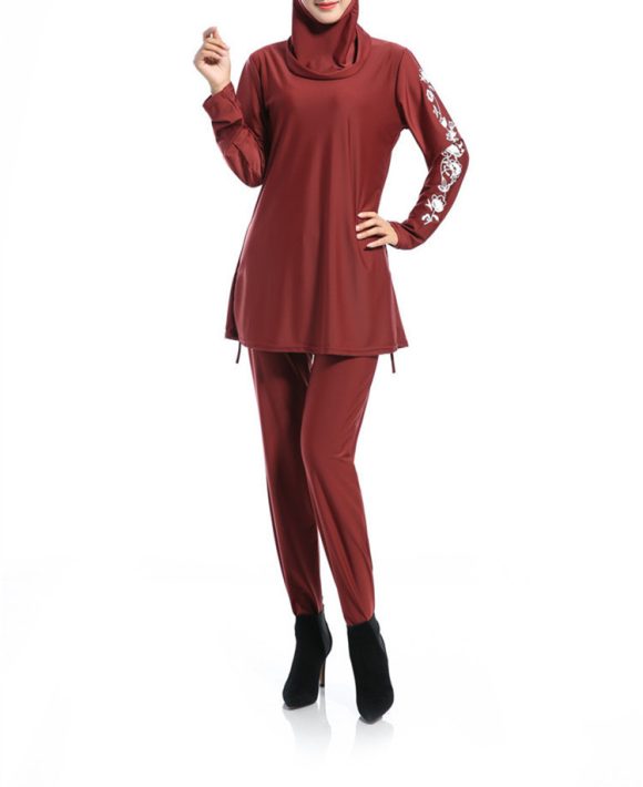 Women's Solid Color Nylon Swimsuit - Image 6