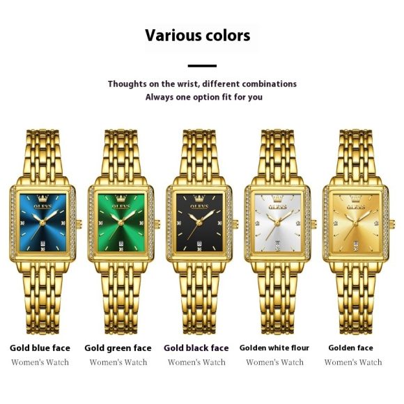 Women's All-match Simple Square Fashion Quartz Watch - Image 3
