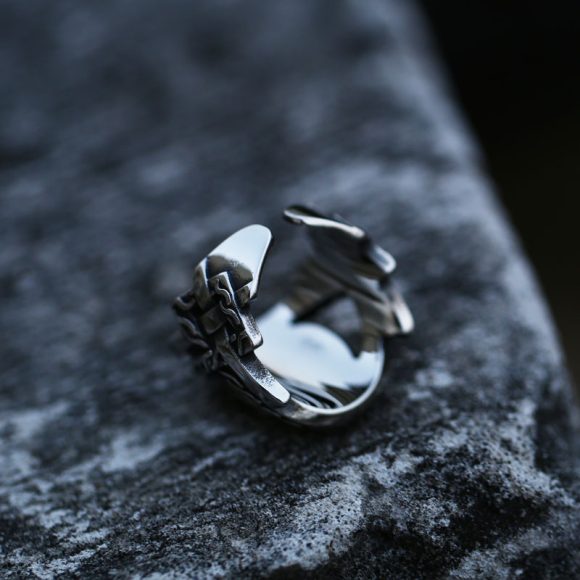 Men's Viking Compass Stainless Steel Ring - Image 3
