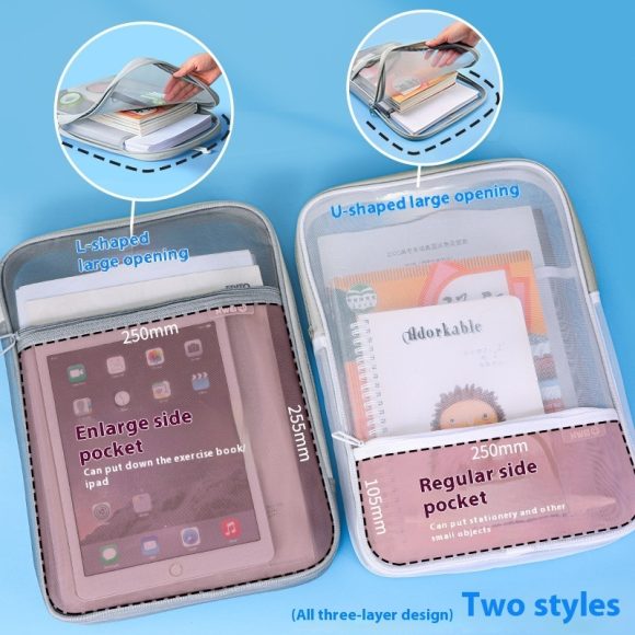 L-type Subject Subject Classification File Transparent Test Paper Storage Bag - Image 8