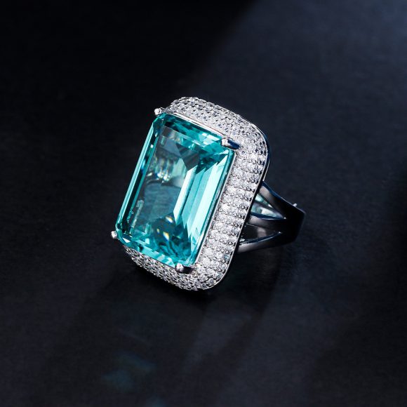 New Creative Rectangular Geometric Ring - Image 2