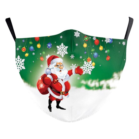 Christmas Digital Printing Double-layer Dust Mask - Image 6