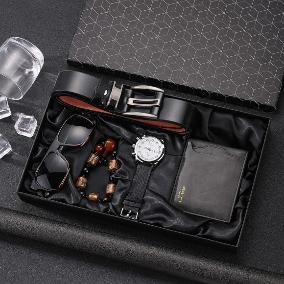 Simple Casual Men's Watch Set 5-piece Set Quartz Watch - Image 2