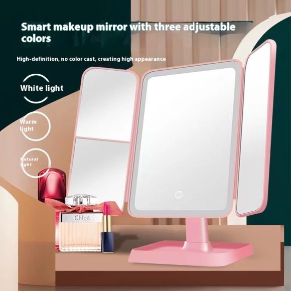 Thin Large Double Door Folding Makeup Mirror - Image 7